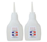 Glue en plastique, 2pcs 502 GLUE, 30G ADHESIVE INSTANTÉE DÉSING RAPIDE 502 Super pour le métal, verre, plastique, réparation de cuir, super