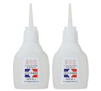Glue en plastique, 2pcs 502 GLUE, 30G ADHESIVE INSTANTÉE DÉSINIPE RAPIDE 502 SUPER POUR METAL, VERRE, PLASTIQUE, RÉPARATION DE CUIR, SUPER POUR METAL