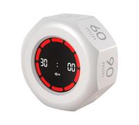 GMBYLBY Capteurs de gravité rotatifs automatiques, minuterie Pomodoro à retournement, Affichage LCD, du Temps pour des tâches efficaces dans la Cuisine et à la Maison, minuterie visuelle