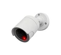 GMBYLBY Fausse caméra Non Fonctionnelle Simulation de lumière Rouge Rotatif à 180 degrés Outil de prévention du cambriolage en Plastique léger Caméra de sécurité en Plastique ABS léger