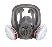 GMBYLBY Masque facial de protection avec systèmes de filtres Masque respiratoire réutilisable Soudage Protections de travail du bois Respirateur complet avec filtres