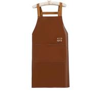 GMBYLBY Tablier en cuir PU imperméable et résistant à l ' huile Tablier de nettoyage ménager Housse d ' extérieur pour la cuisine et les activités à la maison Café