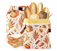 GmeDhc 2 Pièces Sac a Pain Cire Abeille, 43 cm × 33 cm Sac a Pain en Cire d Abeille, Sacs de Conservation Pratiques pour Pains, Baguettes, Aliments, Fruits et Légumes