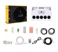 GmhXylophyte Climatiseur éLectrique Universel Mini Split 12v/24v pour Camping-Cars, Fonctionnement Ultra-Silencieux, Modes RéGlables Et Vitesse De Ventilation Ajustable B24VYellow