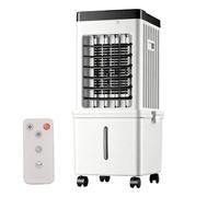 GmhXylophyte Climatiseur Mobile sans éVacuation 15l 75w Climatiseur Mobile Silencieux avec Minuterie De 7.5h 3 Modes 40db RéServoir d'eau Amovible TéLéCommande pour Chambre B