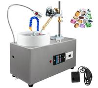 GmhXylophyte Machine à Facettes De Pierres PréCieuses 180 W avec Manipulateur à Facettes Pompe à Eau LéGèRe à LED 0-3000 TR/Min Polisseur d'angle De Jade De Traitement