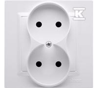 Kontakt-Simon CG2/11 Prise de courant en plastique IP20 Blanc 250 V 84 mm 43 mm