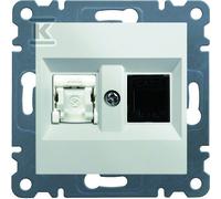 GN.RJ11/12 + RJ45 BLANC LUMINA WL2210
