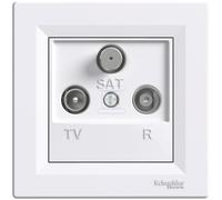 Schneider Electric Toma Tv-r-sat intermédiaire, Blanc - EPH3500221