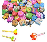 GNALIA 30 Pièces Legami Gomme Parfumée Kawaii - Animaux 2-3 Cm, Lot Surprise Styles Aléatoires, Couleurs Assorties Pour Récompenses De Classe