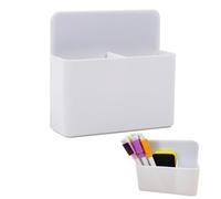 GNALIA Rangement Feutre 1 Unité 12.5X12X4Cm Porte-Marqueur Magnétique Blanc Pour Tableau Blanc Réfrigérateur Casier