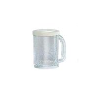 GNAUMORE Générique Chope à bière pour congélation, verre à glace transparent avec couche intermédiaire à double paroi, utilisation facile, refroidissement rapide des boissons, 1 pièce