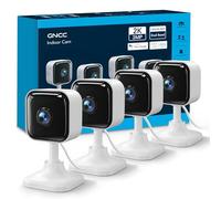 GNCC 2K Camera Interieur Maison 2.4G/5GHz WiFi pour Bébé/Animaux(Lot de 4) | Vision Nocturne Infrarouge, Détection IA, Audio Bidirectionnel, Audio Bidirectionnel, SD/Cloud, Compatible avec Alexa