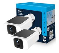 GNCC 4MP Camera Surveillance WiFi Exterieure sans Fil Solaire, 5G/2.4GHz | Vision Nocturne Couleur, Audio Bidirectionnel, PIR Sirène, 100% Solaire+Sans Fil, Appairage Bluetooth