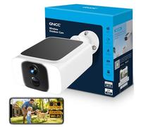 GNCC Camera Surveillance WiFi Exterieure sans Fil Solaire, 5G/2.4GHz WiFi | 2K Camera Exterieur avec Panneau Solaire, Vision Nocturne Couleur, Audio Bidirectionnel, PIR Sirène, W20