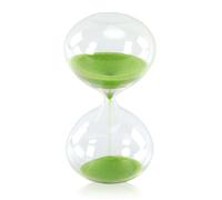 GNEGNI LIFE Sablier en forme de bulbe - Sable vert - Sablier décoratif en verre - Petit sablier de 3 minutes pour la maison, le bureau, l'école, la décoration de mariage