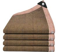 GNKBTOF 3.9 x 6.5 mFilet D'Ombrage, Filet Protection Solaire avec œillets Blocage des UV Noir 90% Voiles D'ombrage Toile d'ombrage pour Exterieur/Patio/Balcon/Pergola/Serre/Jardin/PotagerMarron