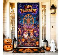 Gnome d'Halloween Grande roue Gnomes de porte 91,4 x 182,9 cm