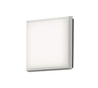 Gnosjö Konstsmide Applique murale d'extérieur en aluminium intégré Blanc 4,5 x 17,5 x 17,5 cm