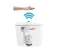 Go by Van Marcke bouton de chasse d'eau à capteur infrarouge pour réservoir WC attenant chasse 3/6 litres chrome AF-109-G4