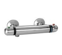 Go by Van Marcke Isiflow Mitigeur Douche Thermostatique - économie d'eau - entraxe 15cm - blocage de sécurité - disques en céramique - rosaces - raccords S LH2202