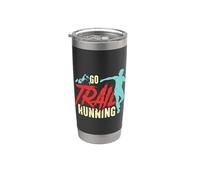 Go Trail Running Ultra Marathoner Athlètes Trail Running Gobelet isotherme en acier inoxydable double paroi