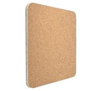 Go4Cork Tableau d'affichage carré sans cadre en liège et mousse laminée - 44,5 x 44,5 cm | Tableau mémo double face léger | Pour bureau et maison | Blocs adhésifs et accessoires de montage inclus
