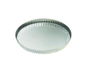 Gobel 126332 Tourtière Rond Cannelé Fond Fixe Fer Blanc