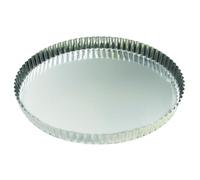 Gobel 126350 Tourtière Rond Cannelé Fond Fixe Fer Blanc