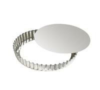 Gobel 126432 Tourtière Rond Cannelé Fond Mobile Fer Blanc