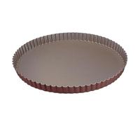 Tourtière Ronde Cannelée - Antiadhérente - Fond Fixe - Ø300/280 Mm H25 Mm