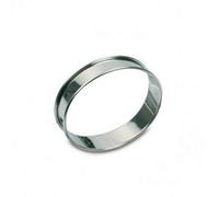 Gobel - 6 cercles à tarte inox 10 cm - Lot de 6 cercles à tarte individuels