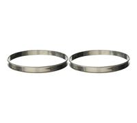 Gobel 824950 Cercle à Tarte Inox bords roulés 20 cm (Lot de 2)