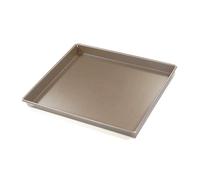 GOBEL - Caisse à Génoise - ext. 35 x 25 cm - int. 35,8 x 25,8 x 3,5 cm - Acier - Revêtement Antiadhérent Bicouche Garanti sans PFAS - Qualité Professionnelle - Fabriqué en France