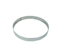 GOBEL - Cercle à Mousse Inox - Emporte-Pièce - Ø 22 cm - 22 x 22 x 4,5 cm (Lot de 6)