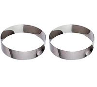 Gobel - Cercle à Pâtisserie en INOX Ø 18 cm - Cercle à Vacherin en INOX - Hauteur 6 cm - Démoulage Rapide et Parfait - Qualité Supérieure - Fabriqué en France (Lot de 2)