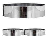 Gobel - Cercle à Pâtisserie en INOX Ø 24 cm - Cercle à Vacherin en INOX - Hauteur 6 cm - Démoulage Rapide et Parfait - Qualité Supérieure - Fabriqué en France (Lot de 3)