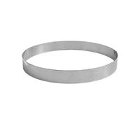 Gobel - Cercle à pâtisserie perforé inox professionnel - Ø 18 cm - h 3,5 cm