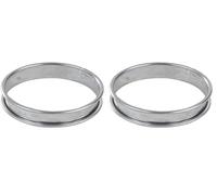 Gobel - Cercle à Tarte en INOX Ø 16 cm - Cercle à Pâtisserie Bords roulés - Hauteur 2,7 cm - Démoulage Rapide et Parfait - Qualité Supérieure - Fabriqué en France (Lot de 2)