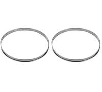 Gobel - Cercle à Tarte en INOX Ø 28 cm - Cercle à Pâtisserie Bords roulés - Hauteur 2 cm - Démoulage Rapide et Parfait - Qualité Supérieure - Fabriqué en France (Lot de 2)