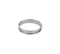 Cercle À Tarte Haut - Inox - Bords Roulés - Épaisseur 4/10ème - Ø160 Mm H27 Mm