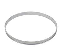 Cercle À Tarte Haut - Inox - Bords Roulés - Épaisseur 4/10ème - Ø320 Mm H27 Mm