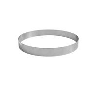 GOBEL - Cercle à Tarte Perforé - Cercle à Patisserie Perforé - INOX - Ø 14 cm - Hauteur 3,5 cm - Qualité professionnelle - Fabriqué en France