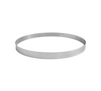GOBEL - Cercle à Tarte Perforé - Cercle à Patisserie Perforé - INOX - Ø 18 cm - Hauteur 2 cm - Qualité professionnelle - Fabriqué en France