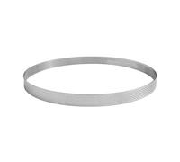 GOBEL - Cercle à Tarte Perforé - Cercle à Patisserie Perforé - INOX - Ø 22 cm - Hauteur 2 cm - Qualité professionnelle - Fabriqué en France