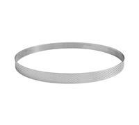 GOBEL - Cercle à Tarte Perforé - Cercle à Patisserie Perforé - INOX - Ø 26 cm - Hauteur 2 cm - Qualité professionnelle - Fabriqué en France