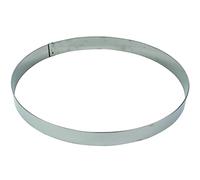 Gobel - Cercle de pâtisserie à mousse inox - Ø36 cm h4,5 cm - 10/10ème | Fabriqué en France ; inox 10/10ème, idéal mousses, entremets et bavarois ; démoulage facile, qualité pro