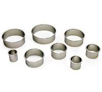 Gobel - Découpoir Rond cannelé - Bord roulé - INOX - Ø100 mm h36 mm - Fabriqué en France
