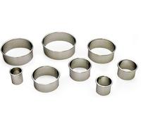 Gobel - Découpoir Rond cannelés - Bord roulé - INOX - Ø70 mm h36 mm - Fabriqué en France