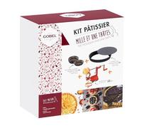 Gobel - Kit 1001 tartes - 1 Tourtière ronde cannelée Ø 28 cm - 6 Tartelettes rondes cannelées Ø 10 cm - 1 Pèle-pommes La Bonne Graine